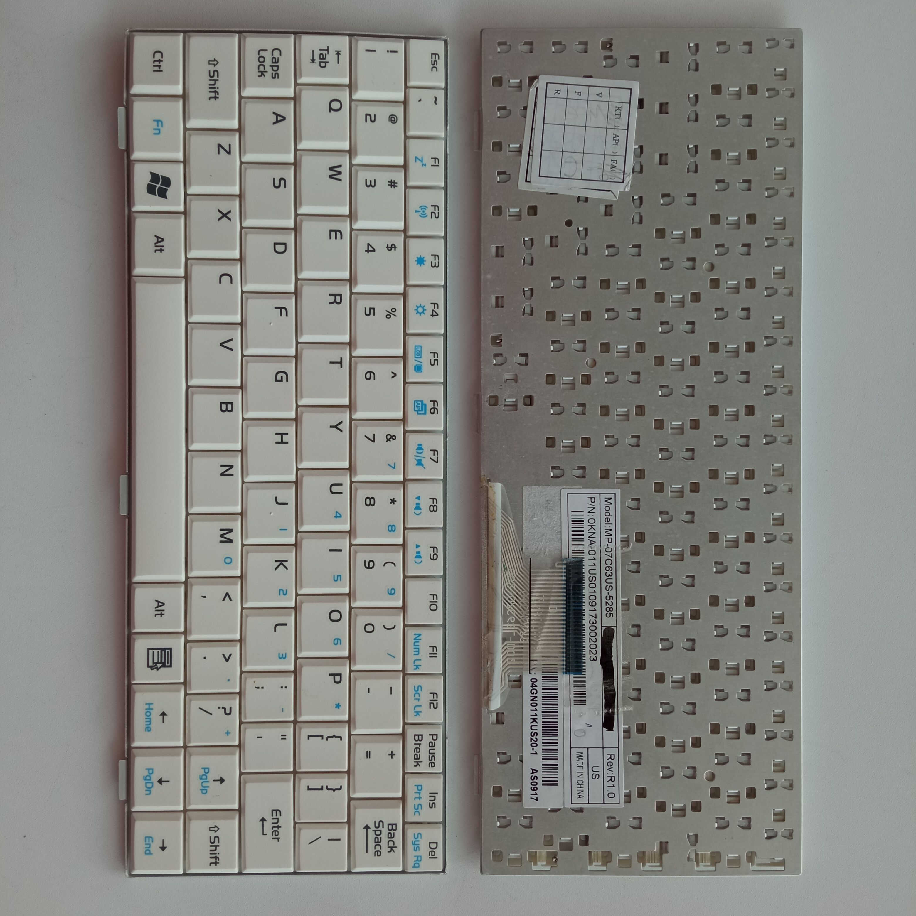 Picture of New Replacement Laptop Keyboard For ASUS EPC700 WHITE US Layout